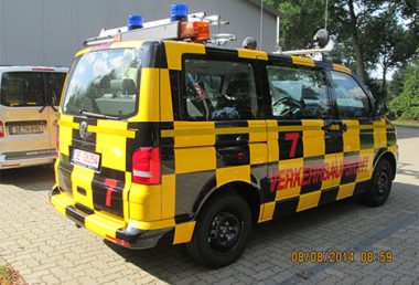 Nordsysteme - Follow-me-Fahrzeug VW T6 "Verkehrsaufsicht" mit Hänsch DBS 2000, Sonderfahrzeuge